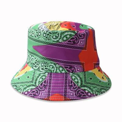 China New cashew flower sun hat men and women outdoor casual double-sided summer sun protection hat for sale