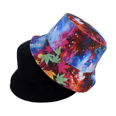 China Casual Double Side Dye Tie-Dye Fisherman Hat Mens Womens Summer Sun-Shading Sun Proof Hats for sale