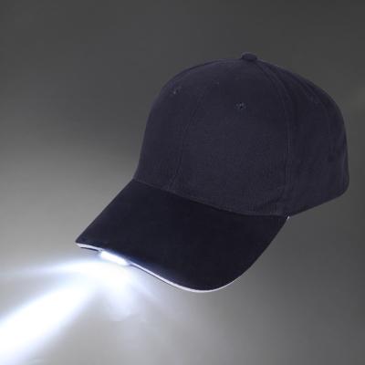 China COMMON Outdoor Climbing Hat Summer Fishing Lighting Hunting Hat Sports LED Light Baseball Cap for sale