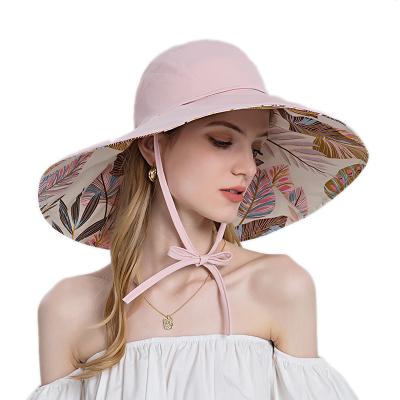 China New Large Image Leaf Sun Hat Summer Women Ponytail Large Image Leaf Brim Sunscreen Hat for sale