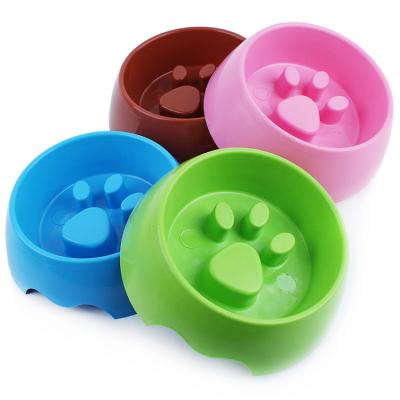 China Sustainable High Quality Footprints Plastic Driver Dog Bowl for sale