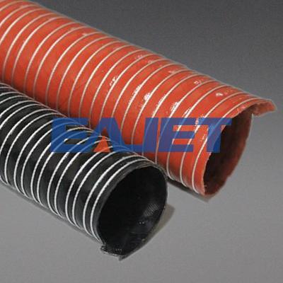 China Modern Flexible High Temperature Silicone Hose Red Color Air Duct Heating Ventilation for sale