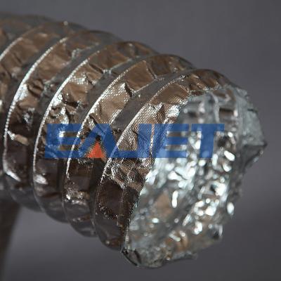 China Flexible high temperature waterproof fiberglass flexible air duct for industry for sale