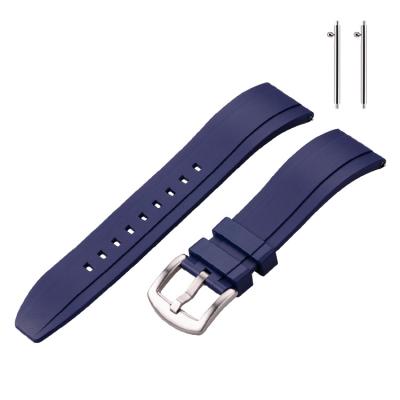 China 20mm 22mm 24mm Quick Release Watch Band Rubber Waterproof Rubber Watchbands for sale