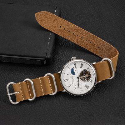 China EACHE Crazy Horse ZULU&NATO Genuine Leather Watch Strap NATO for sale