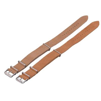 China EACHE Leather Suede Watch Strap Genuine Leather One Piece Watch Band for sale