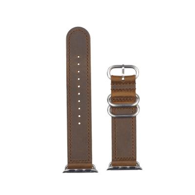 China EACHE Correas-De-Reloj Stylish Vegan Zulu Watch Band Strap For Apple Genuine Leather Watch 3 Links for sale