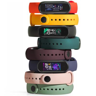 China EACHE Replacement Armband New Arrival Rubber Band Custom Design Silicone Sport Watch Band For MI Band 5 for sale