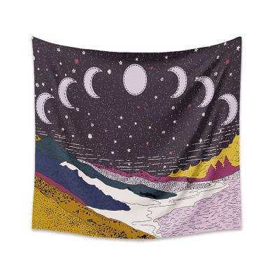 China Light Magic Constellation Row Divination Astrology Wall Hanging Tapestry Moon Tarot Hippie Tapestries for sale