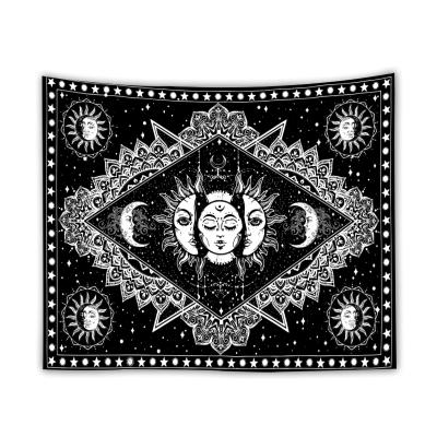 China Light Decoration Celestial Psychedelic Fabric Astrology Sun Moon Constellation Tapestry Wall Hanging Witchcraft Tapestries for sale