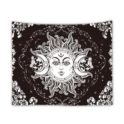 China Light Starry Nightmare Sun Mandala Wall Hanging Boy Gift Night Sky Tapestry Before Christmas Witchcraft Tapestry for sale