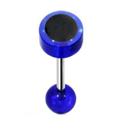 China Factory Price Acrylic Body Piercing Barbell Tongue Rings Jewelry Surgical Steel Anodized Acrylic Tongue Bars for sale