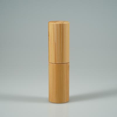 China Mini Lip Balm Eco Lipstick Bamboo Tube, Empty Lipstick Container For Solid Perfume, Air Freshener for sale