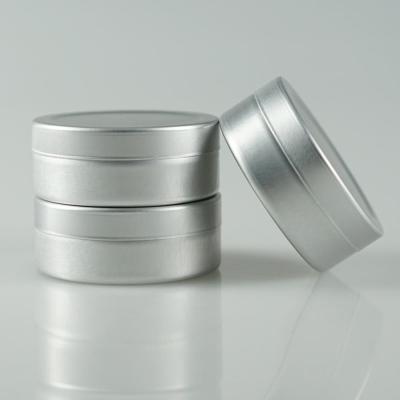 China 10g 20g silver round instant tea cap aluminum jar, mint jar, tea container, lip balm tin for sale