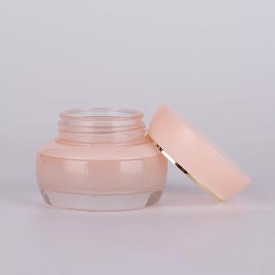 China Personal Care Pink 30ml 50ml 30g 50g 100ml 80ml Cosmetic Glass Jar And Glass Bottle for sale