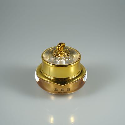 China Wholesale 5g 10g Gold Acrylic Eye Cream Jar/Cosmetic Container/Eye Cream Jar for sale