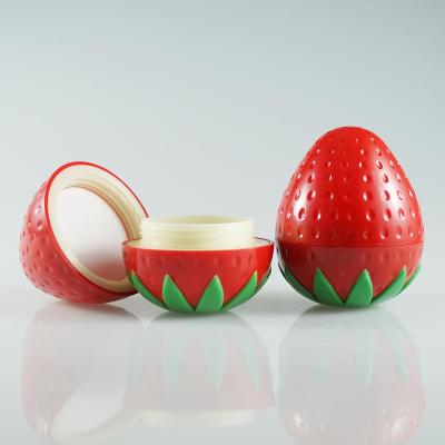 China 30g Cute Empty Fruit Strawberry Shape Skin Care Cream Child's Cosmetic Cream, Facial Cream Jar, Eye Essence Container for sale