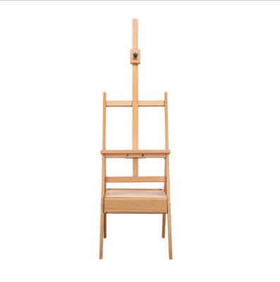 China Solid Wood Type Painting Wood Type Adult Easel Easel Drawer Easel Bracket Beech Wood Studio Sketch Oil Painting Kids Oil Painting for sale