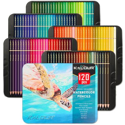 China Promotion\Business\Best Of School\Gift Selling 72/120 Colors Professional Artists Tin Box Art Set Colored Pencils For Adult Children Coloring Sketching for sale