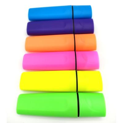 China Promotional Markers & New Arrival Hot Sale Shape Pastel Color Flat Highlighter Bars Highlighter Bar Set With Customer Logo for sale