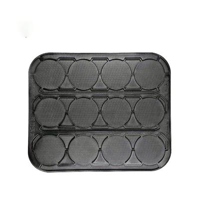 China Custom Flat Plastic Long Square ABS Food Grade Tray Restaurant Serving Trays for sale