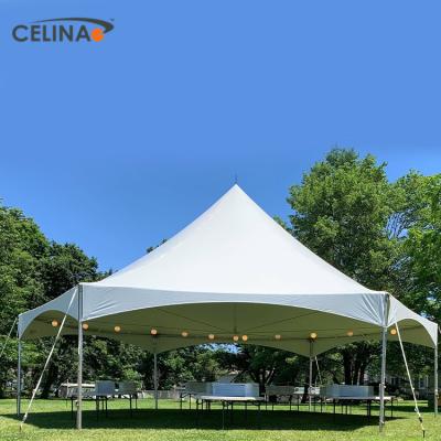 China Large Celina Trade Show Event Tension Tent Hexagonal Outdoor Events Summit Party Tents UV Resistance for sale