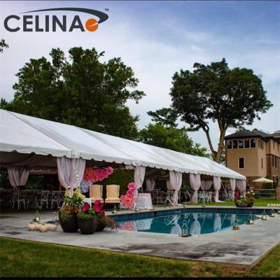 China UV Resistance Large Gable Big Activity Events 10ft*40ft White Outdoor Celina Party View Tent Gazebo Event Shelter Canopy For Wedding for sale