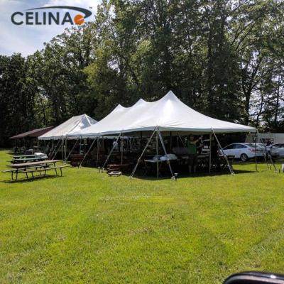 China White Water Proof Top No High Peak 20' Sidewall Tension Top Tent 20' x40 Pole Tent Wedding Events Marquee Frame Luxury Tent for sale