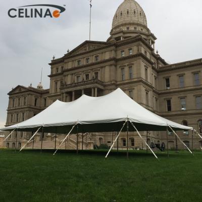 China Water Proof Celina Producing High Peak 20' Tension Top Tent Luxury 40x Pole Tent Wedding Events Marquee Tent for sale