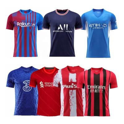 China Wholesale Breathable High Quality Quick Dry Soccer Shirt Football Custom Jersey Thai Wear for sale