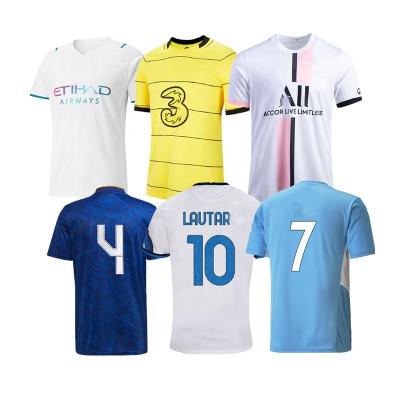 China Breathable Wholesale Top Thai Quality Cheap Football Shirt Uniform Wear For Men Kids Women for sale