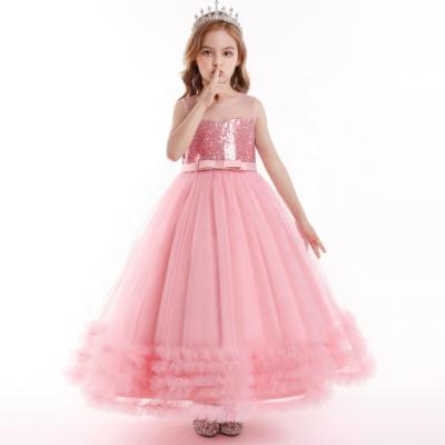 China Anti-Static Sequins Babies Flower Party Tutu Dress Clothes Clothing For Kids Children Wedding Birthday Christmas Costume for sale