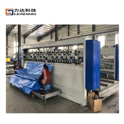 China Tarpaulin Processing Fully Automatic Tarpaulin Welding Cutting Machine Tent Canvas Eyelet Eyelet Machine for sale