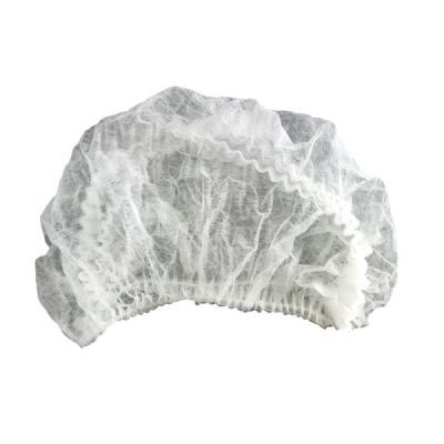 China Single Elastic Hair Clip Disposable Medical Nonwoven Head Cap Cover For Hospital for sale