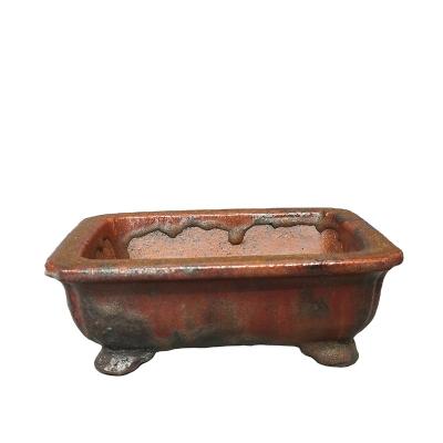 China CLASSIC Classic Handmade Painted Bonsai Pot Yixing Bonsai Pot for sale