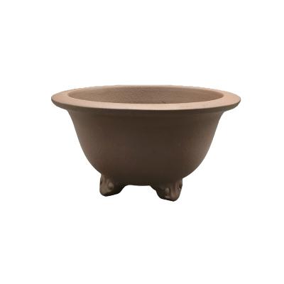 China Yixing CLASSIC purple sand ceramic bonsai pots and planters garden bronze antique medium bonsai pots for sale