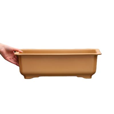 China CLASSIC Slant Circle Large Plastic Bonsai Pot With Strong Ability To Hold Weight for sale