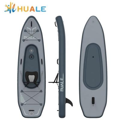 China Custom Durable Foldable Inflatable Kayak 1 Person Factory PVC Water Sport Kayak Wholesale Price With High Quality for sale