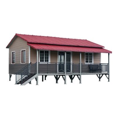 China Steel structure and sandwich panel premade living house modern lightweight prefab house for sale