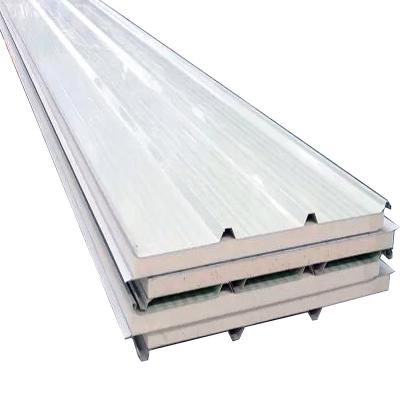 China 1050MM/960MM Highly Heat Insulation Fireproof Polyurethane Rigid PU Sandwich Roof Panel for sale