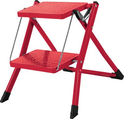 China Household Portable Folding Ladders Two Steps Stool Foldable Steel Ladder, Metal Ladder for sale