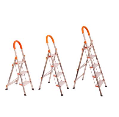 China Folding Ladders EN131 Certificate Household Stainless Steel Ladder for sale