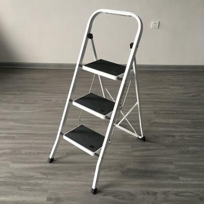 China Home Folding Ladders Using Household Steel Folding Ladder, Metal Ladder 3 Step Folding Ladders for sale