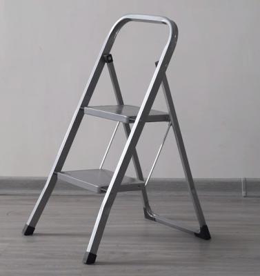 China Folding Ladders Heavy Duty Foldable Two Step Ladder House Using Metal Ladder 2/3/4 Steps Ladder for sale