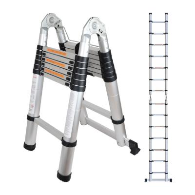 China Folding Ladders High Standard 6063 Aluminum Alloy CE Certificates Aluminum Extension Ladder for sale