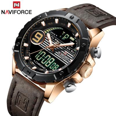 China Naviforce 9146 date digital watches japan movt automatic military navy quartz analog-digital wristwatch for sale