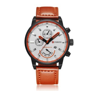 China Non-Specific Wholesale Custom Made High Quality Minimalist Japan Watch Bands Movement Watches Price Men Genuine Leather Wrist Watch for sale