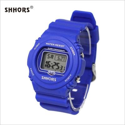 China 2019 New Electronic Alarm 3ATM Water Resistant 3ATM Time Dual Time LCD Wrist Watch, Electronic Night Light And Alarm Clock Function for sale