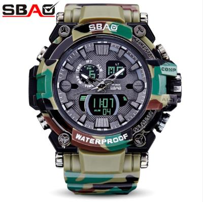 China 2019 calendar alarm clock sports men's digital watch reloj watches popular army watch with high quality for sale