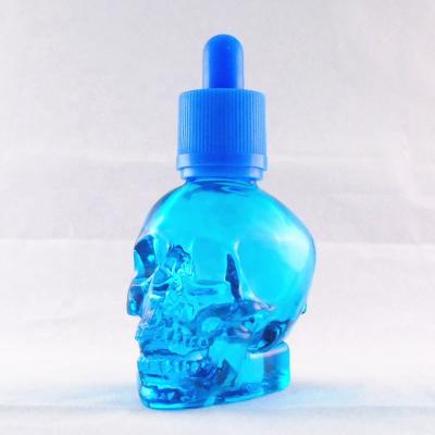 China Dropper Glass Bottle Personal Care Skull Fragrance Perfume Essential Oil Liquid Container for sale